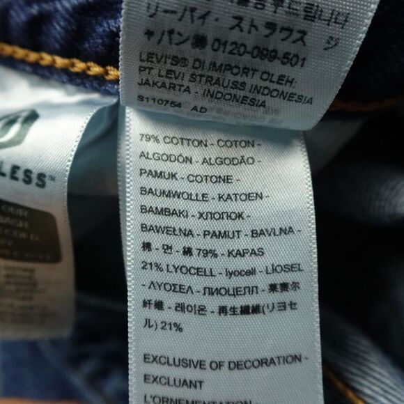 Levis Jeans Womens 25X29(26) Blue Denim Ribcage Straight Ankle Premium Casual - Picture 13 of 13